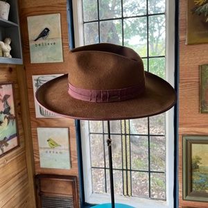 Brixton Ribbon-Trimmed Wool Rancher